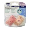 CHICCO Soother:Physio Light Pink Sil 16-36m 2pc