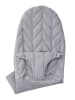 Bliss Cover Woven Petal Quilt Light Grey