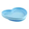 Silicone Heart Shaped Plate Teal 9M+