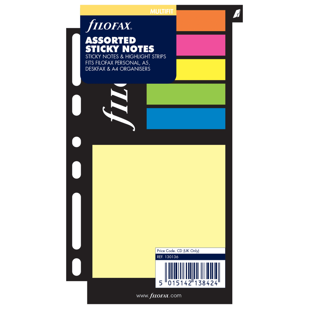 Filofax Sticky Notes Moonlight Till Personal/A5/A4