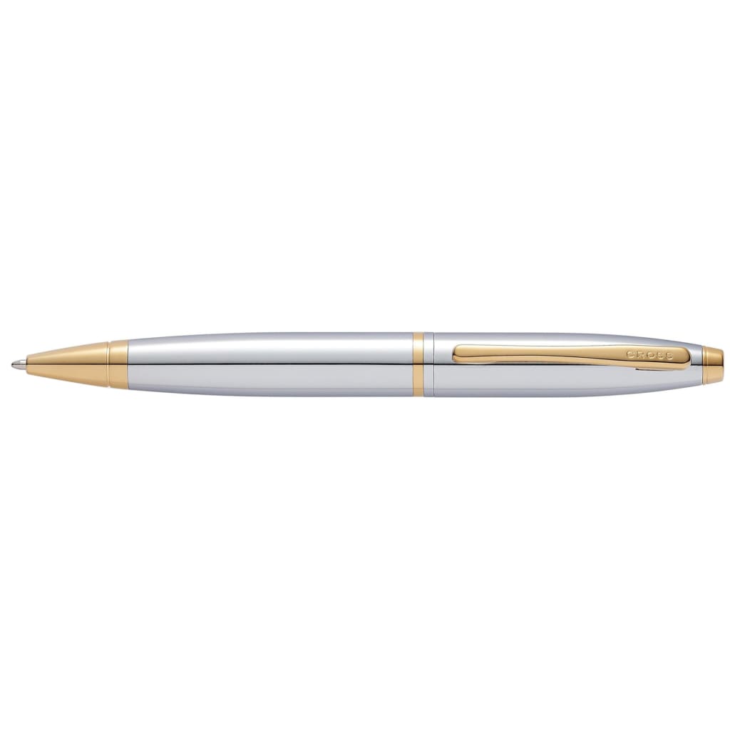 CROSS Calais Medalist Chrome/Gold Ballpoint Pen