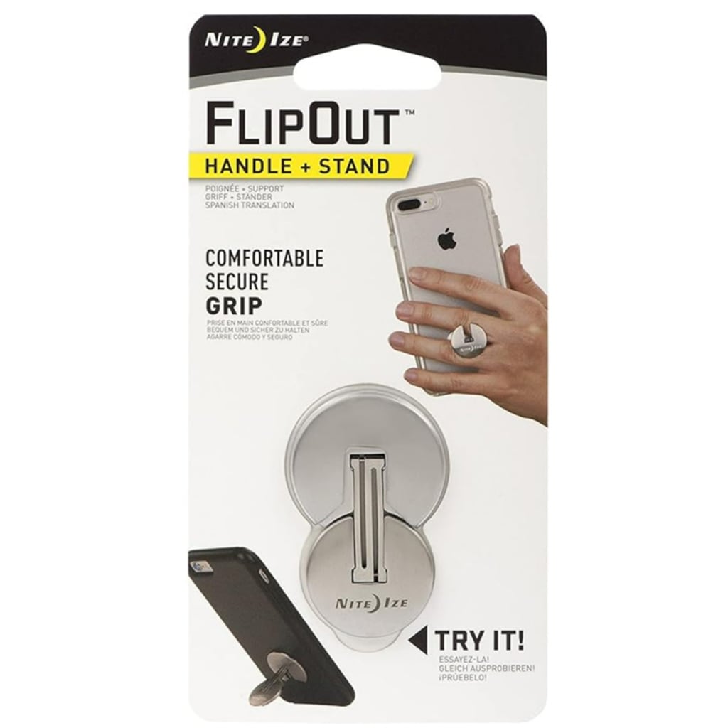 Stand Handle NITE IZE FLIPOUT HANDLE STAND STAINLESS STEEL