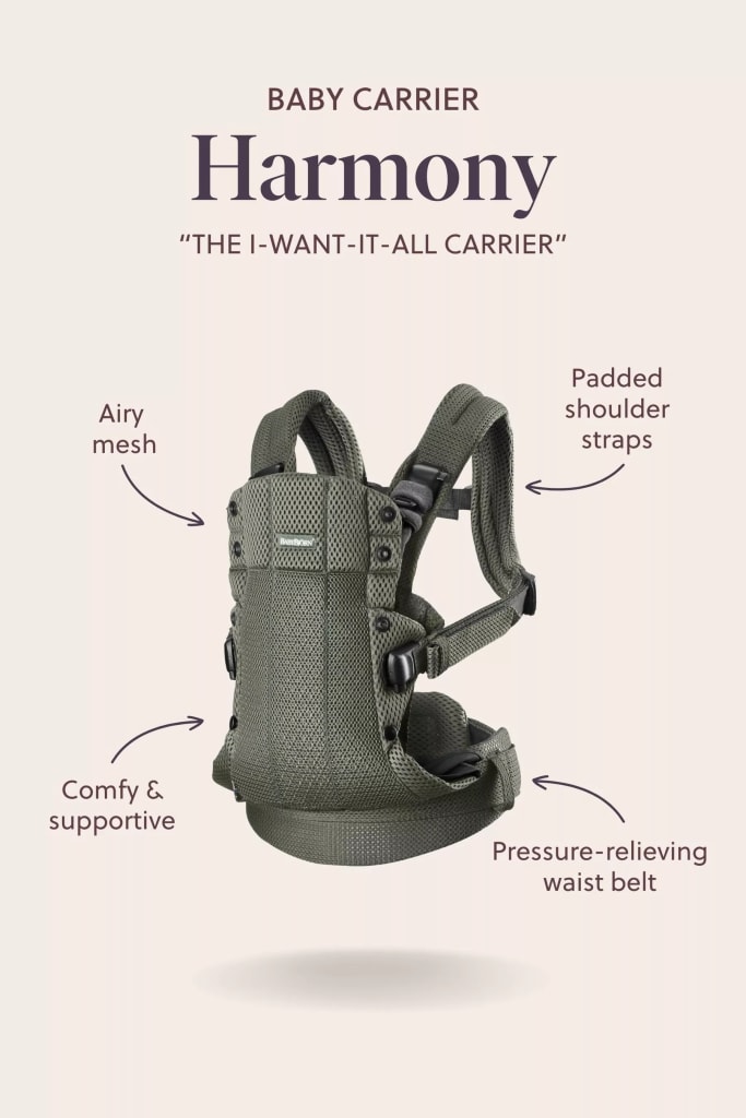 Baby Bjorn Carrier Harmony 3D Mesh Black
