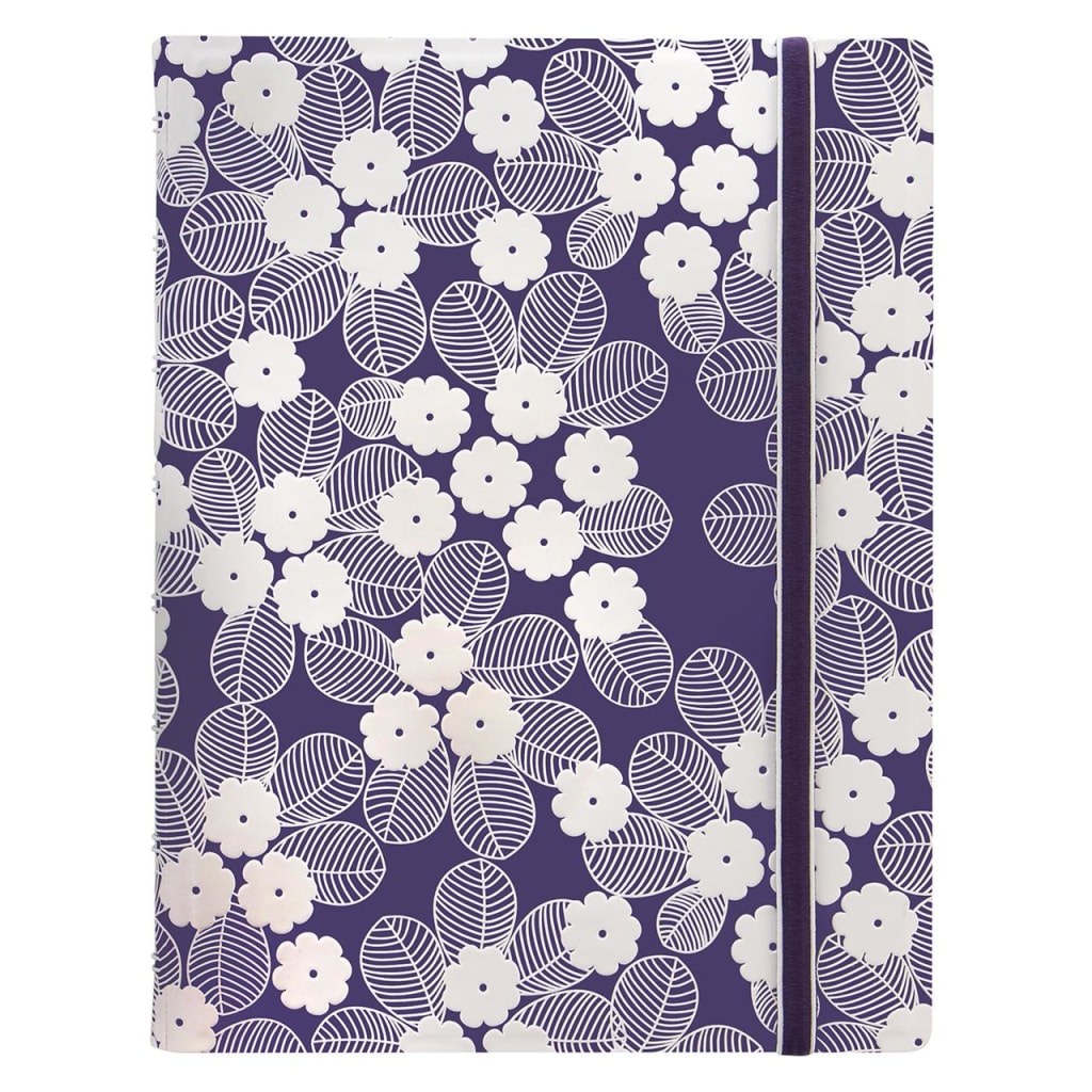 FILOFAX A5 Impressions Notebook Purple/White