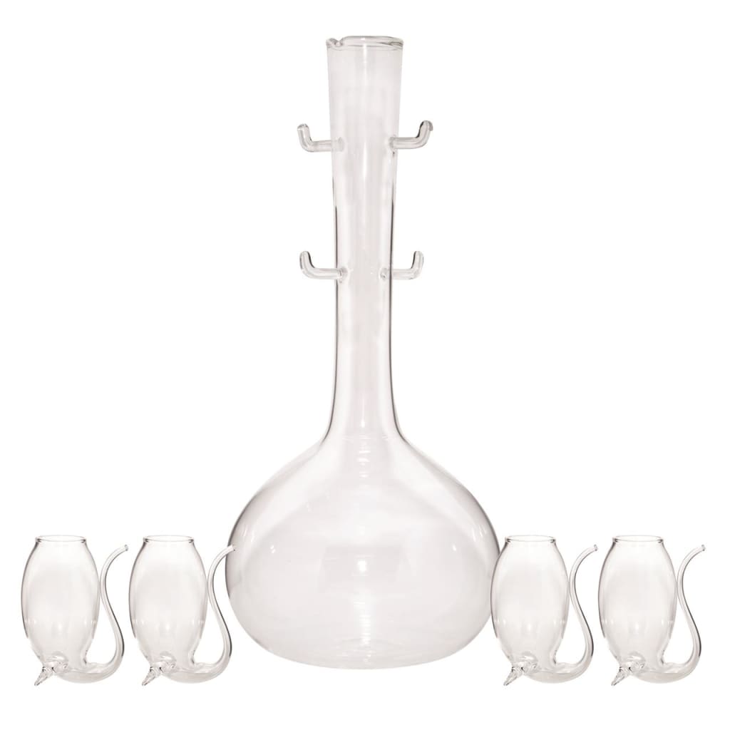 DECANTER & 4 PORT SIPPERS