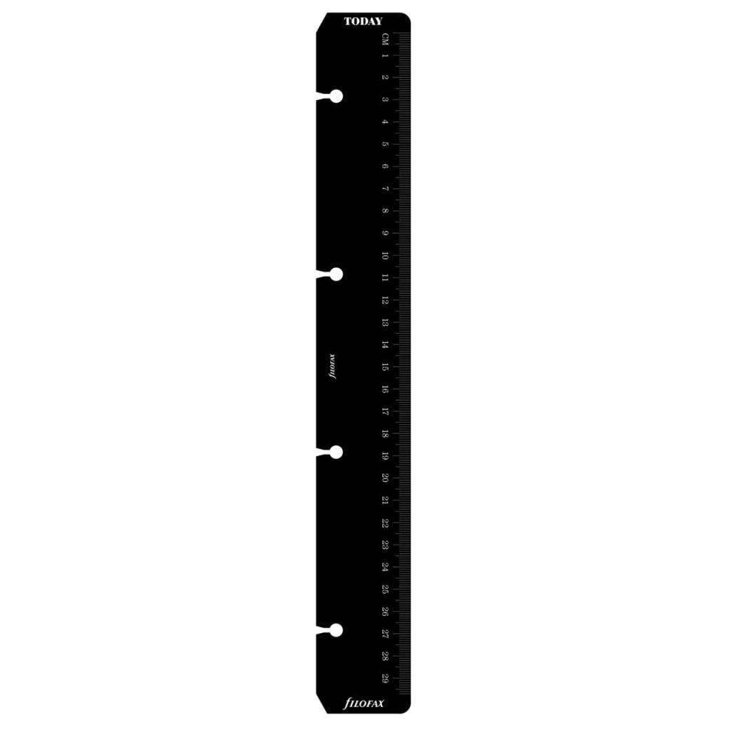 FILOFAX A4 RULER/PAGE MARKER BLACK