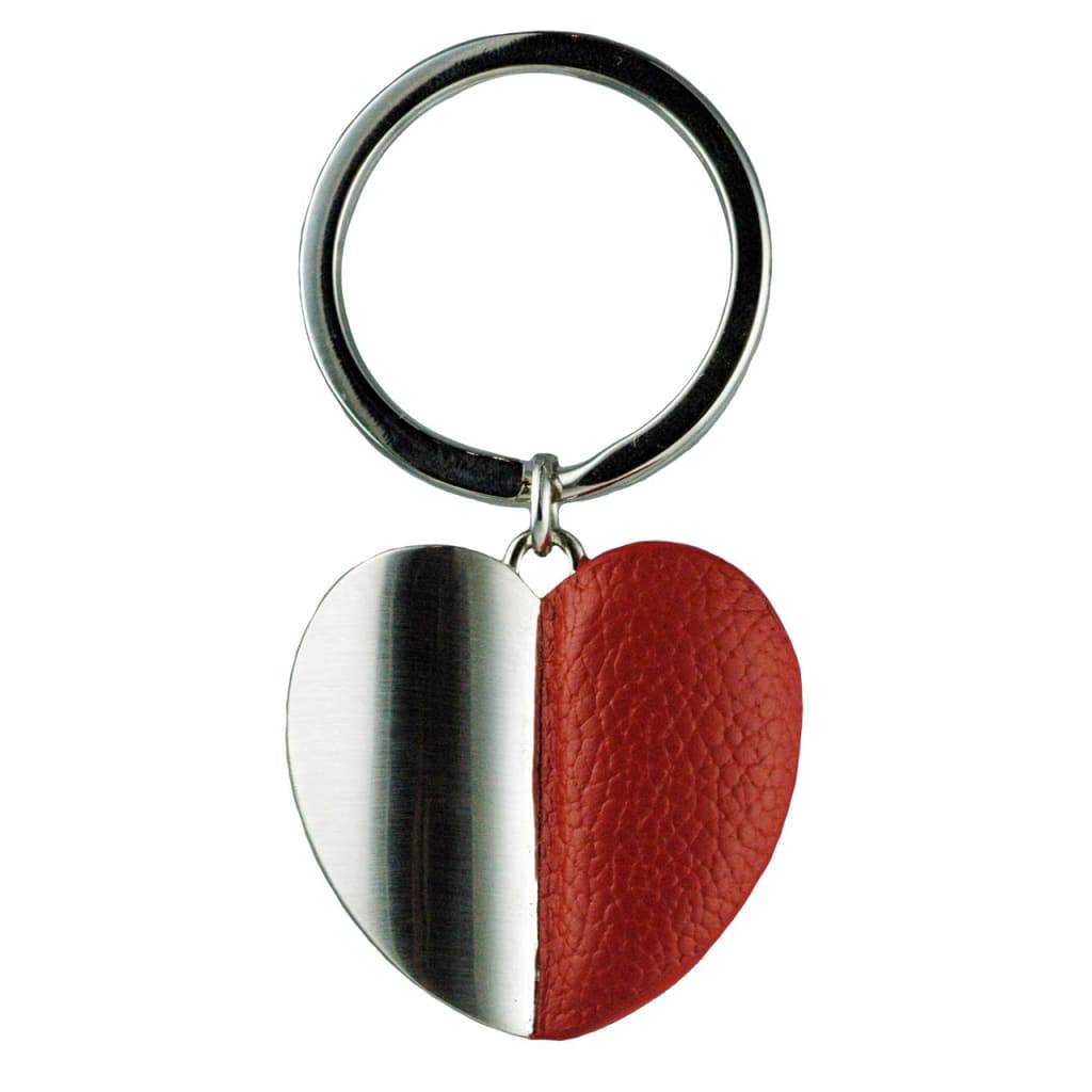 Keyring Red Leather Keyring
