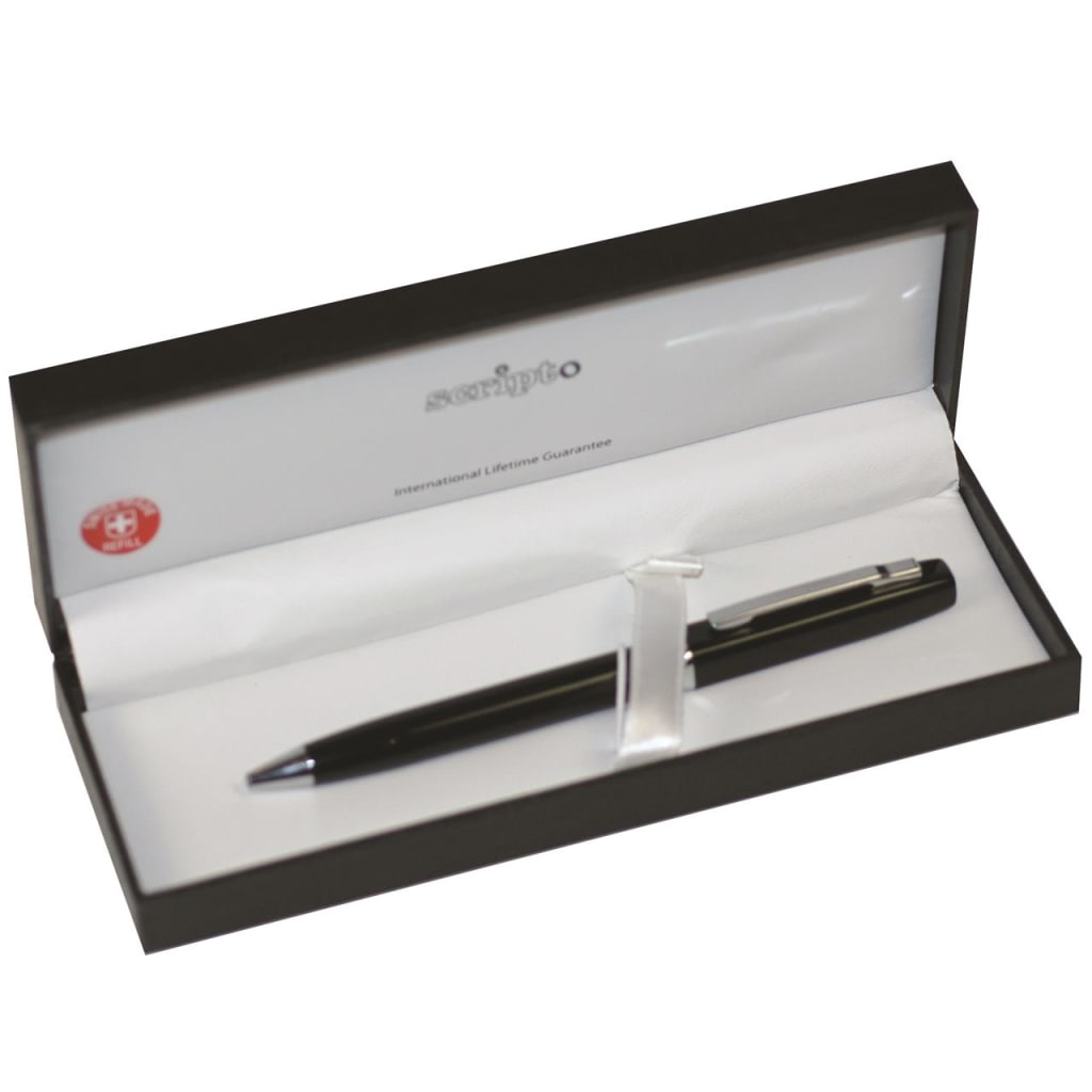 SCRIPTO Slinky Pen Black Boxed