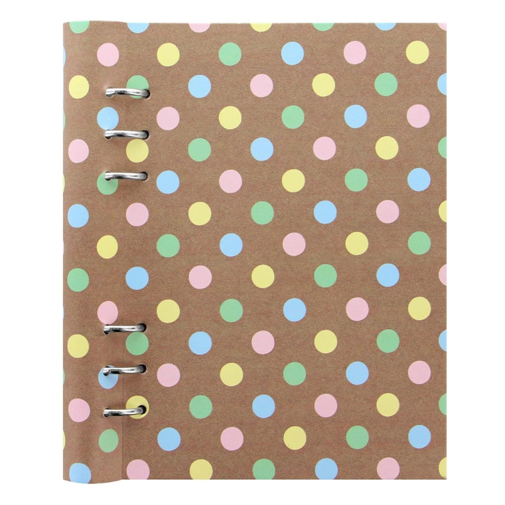 Filofax a5 patterns clipbook pastel dots