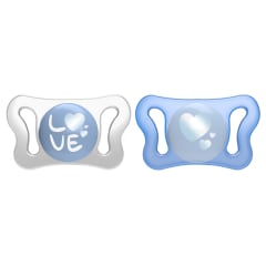 CHICCO Soother:Physio Micro Sil 0-2m Blue 2pc