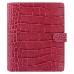 FILOFAX A5 CLASSIC CROC ORGANISER FUSHIA
