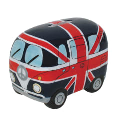 CAMPER VAN UK FLAG MONEY BOX