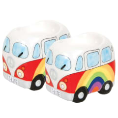 RAINBOW PEACE CAMPERVAN TEALIGHT 2 PCS