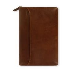 PERSONAL LOCKWOOD ZIP ORGANISER COGNAC