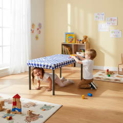 SILLY BILLYZ Tablecloth 120X60CM GINGHAM RECT BLUE
