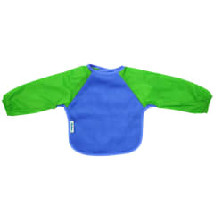 SILLY BILLYZ FLEECE SMALL L/S BIB ROYAL/LIME