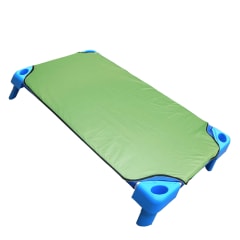 STACKER BED SHEET LIME/NAVY FITTED P/C