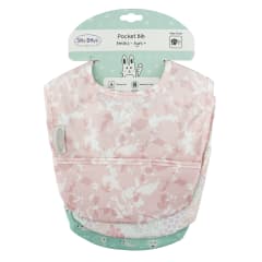 Nylon Pocket Bib 3pk Girl