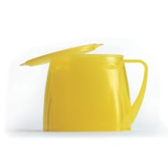 LETS EAT CUP & LID YELLOW