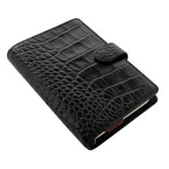 FILOFAX PERSONAL CLASSIC CROC ORGANISER EBONY