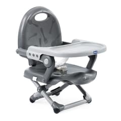 CHICCO Booster Seat: Pocket Snack - Dark Grey