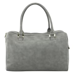 DOUBLE ZIP SATCHEL STONE GREY