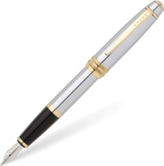 Bailey Stainless Steel Med Nib with Gold Plated Nib Ring