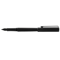 Intensity Engrvd Matte Black/Black Trim Medium Fountain Pen