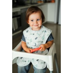 SILLY BILLYZ NYLON HIGHCHAIR HUGR BIB ANIMALS