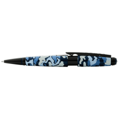 Edge Blue Camouflage /Black PVD Rollerball Pen