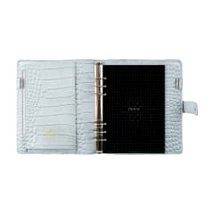 FILOFAX A5 Classic Croc Organiser Silver Mist