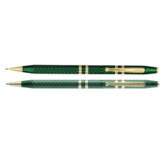 175th Classic Century Green Lacquer+23ct Ballpoint Pen+Pencil Gift Pack