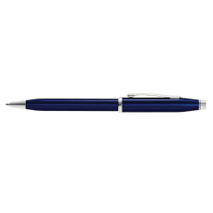 Century II Blue Lacquer Ballpoint with Chrome Polished Trim