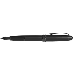 Bailey Matte Black Fountain Pen with Black Medium Nib