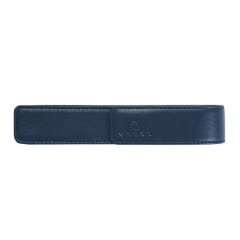 Pen Pouch Leather Single Magnetic Classic Blue