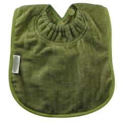 TOWEL PLAIN LARGE BIB OLIVE