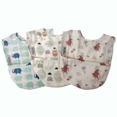 SILLY BILLYZ Nylon Pocket Bib 3pk Neutral