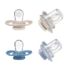 B.BOX Pacifier Sil 2 Glow Twin Asst-4 SRT-6M+