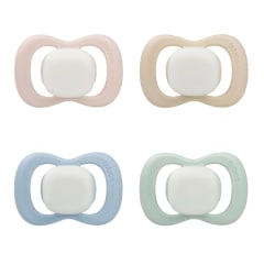 B.BOX Pacifier Sil 2 Glow Twin Asst-4 SRT-6M+