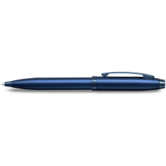 100 Satin Blue with Blue PVD Trim Ballpoint Pen