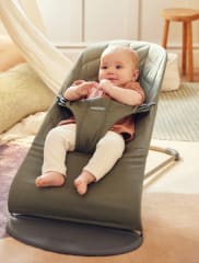 Baby Bjorn Bouncer Bliss Woven Petal Quilt Dark Green