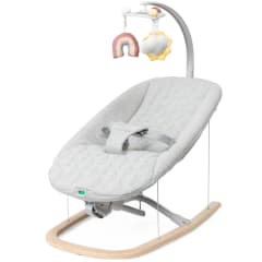 CHICCO Bouncer: Zen Wave Floating Wooden Grey