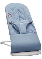 Baby Bjorn Bouncer Bliss Woven Petal Quilt Blue