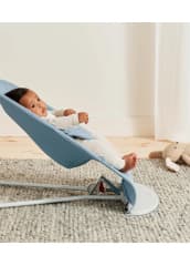 Baby Bjorn Bouncer Bliss Woven Petal Quilt Blue