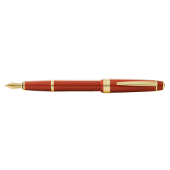 CROSS Bailey Light Gloss Burnt Orange/Gold Fountain Pen, Fine Nib