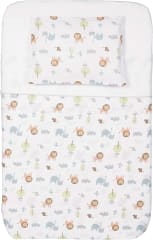 N2M Crib Duvet Set Little Animals 3pc