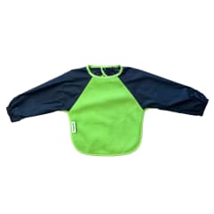 FLEECE SMALL L/S  BIB LIME/NAVY