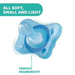 Soother:Physio MiniSoft Blu Sil 2-6m 2pc