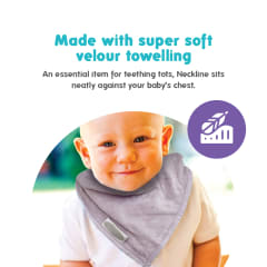 TOWEL BANDANA BIB LAVENDER