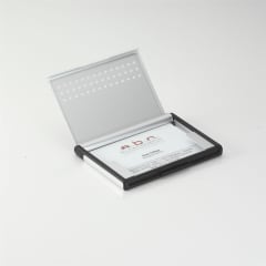 B/Card card case aluminium, silver